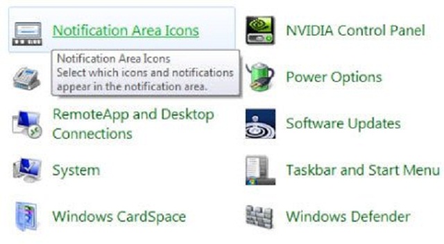 Ảnh minh hoạ: mất icon trên taskbar win 7 (3)