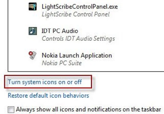 Ảnh minh hoạ: mất icon trên taskbar win 7 (4)