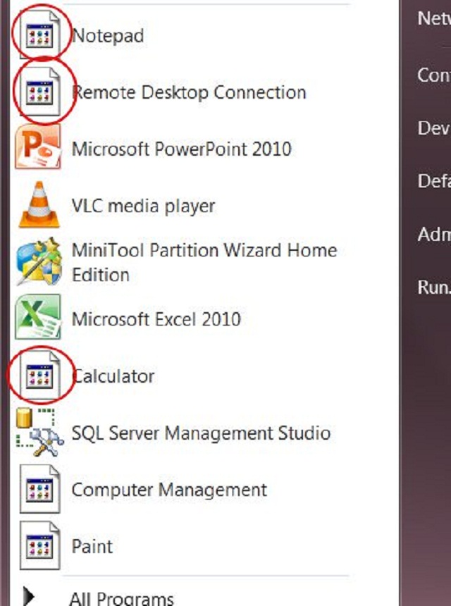 Ảnh minh hoạ: mất icon trên taskbar win 7 (6)