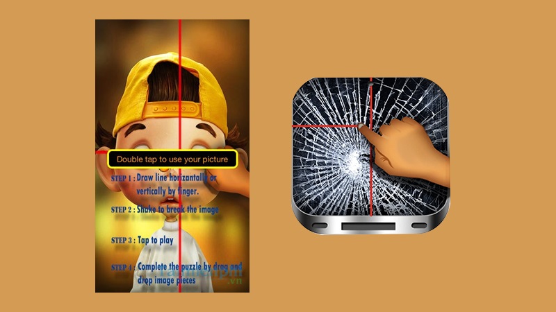 Dùng ứng dụng Shake-Break-Make troll vỡ màn hình điện thoại iPhone