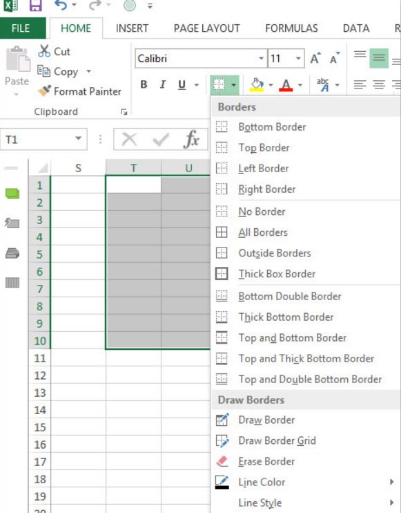 Ảnh minh hoạ: tạo dòng kẻ ngang trong excel (3)