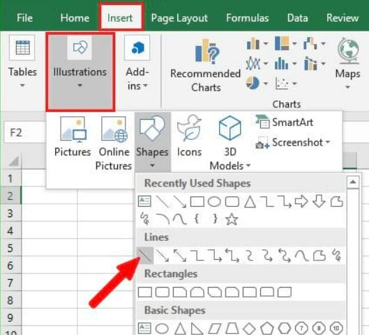 Ảnh minh hoạ: tạo dòng kẻ ngang trong excel (8)