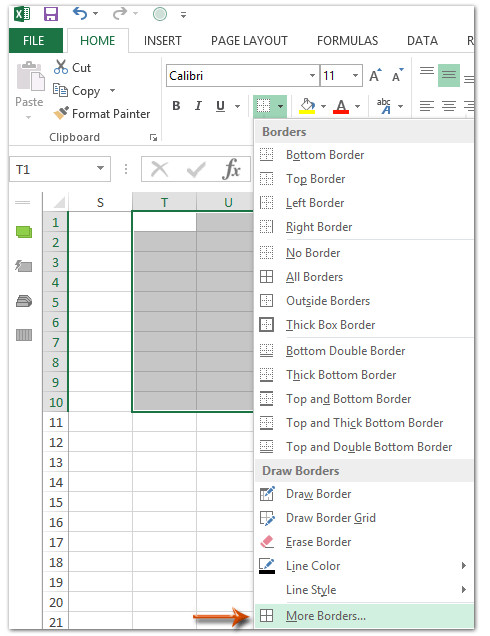 Ảnh minh hoạ: tạo dòng kẻ ngang trong excel 