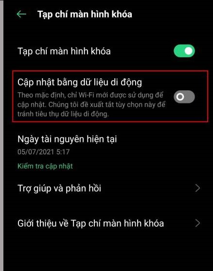 Ảnh minh hoạ: cài đặt tạp chí màn hình khóa trên Oppo (5)