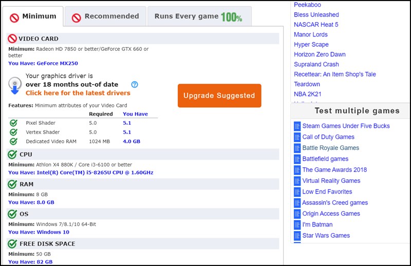 Ảnh minh hoạ: web test cấu hình máy chơi game (7)
