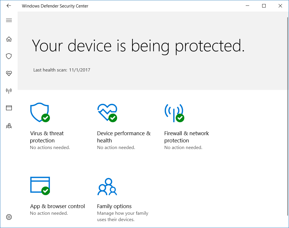 Ảnh minh hoạ: bật windows defende win 10