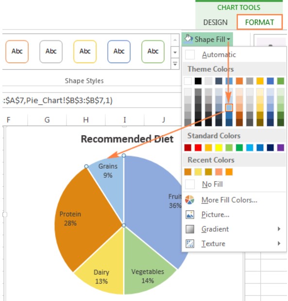 Ảnh minh hoạ: vẽ biểu đồ tròn trong excel từ cơ bản đến nâng cao (25)