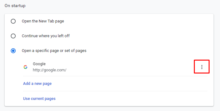 Ảnh minh hoạ: xóa trang web mặc định trên Chrome (2)