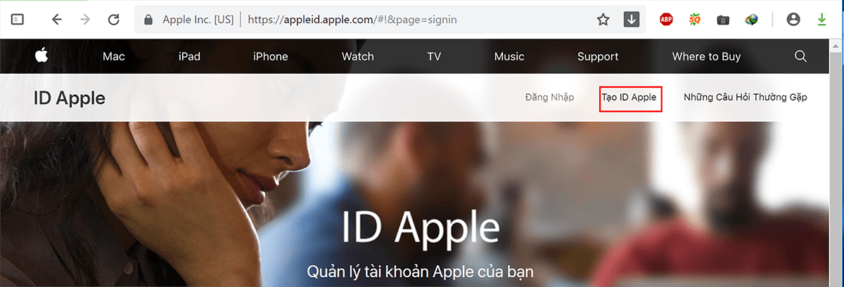 Ảnh minh họa: Tạo tài khoản iCloud (1)
