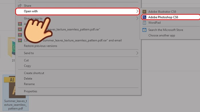 Ảnh minh họa: Mở file AI bằng Photoshop (1)