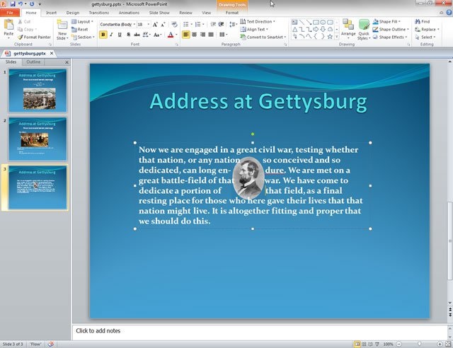 Không thể chạy chữ xung quanh hình là một trong những lỗi thường gặp trên slide PowerPoint