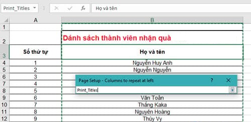 Ảnh minh hoạ: Cách lặp lại tiêu đề trong Excel (7)