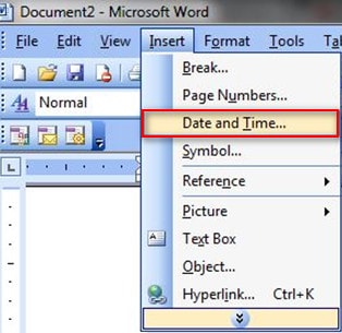 Ảnh minh hoạ: Cách chèn thêm ngày tháng năm hiện tại trong word