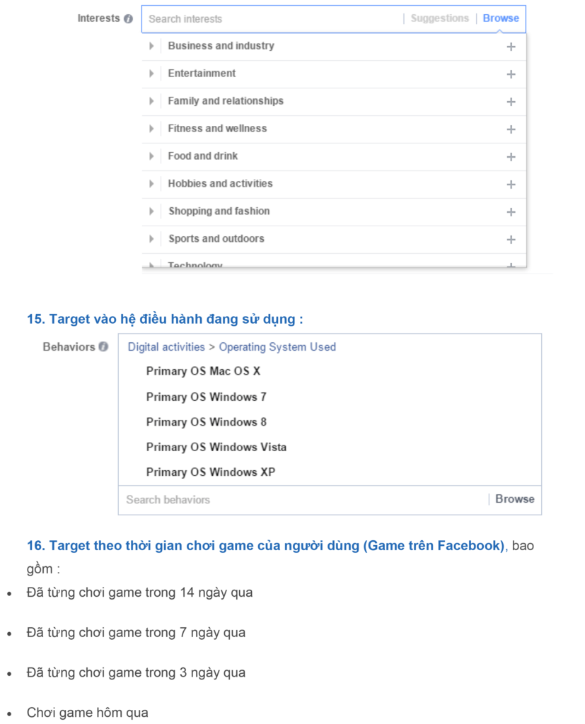 Ảnh minh hoạ: Những đặc điểm có thể target trên quảng cáo facebook (7)