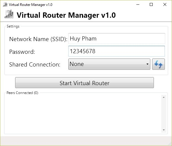 Ảnh minh hoạ: Phát wifi từ máy tính laptop bằng phần mềm Virtual Router (1)