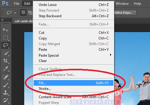 Ảnh minh hoạ: Cách xoá chữ trên ảnh bằng photoshop (1)