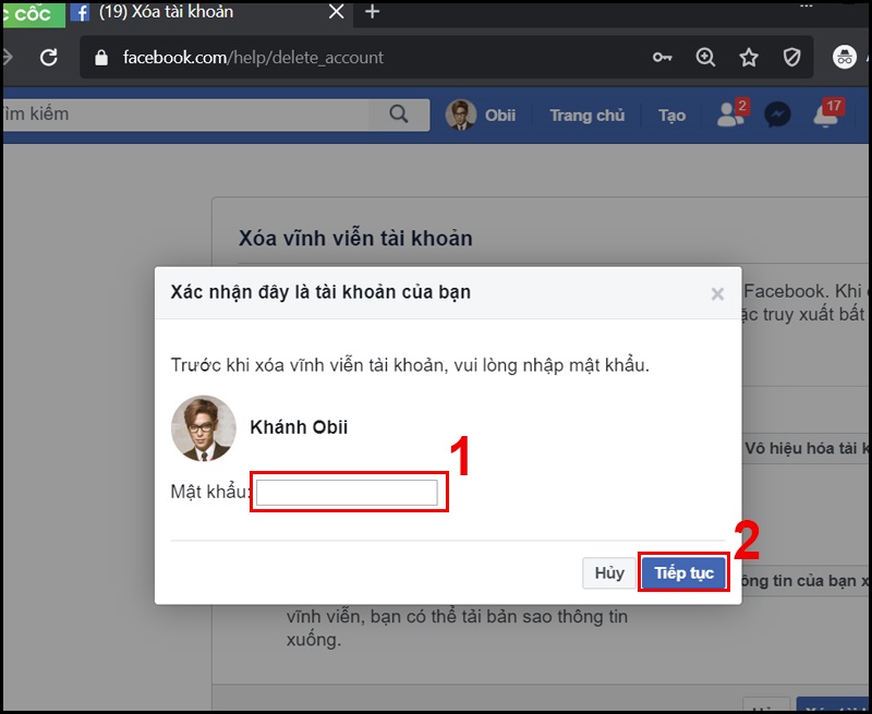 Ảnh minh hoạ: xoá tài khoản facebook vĩnh viễn (5)
