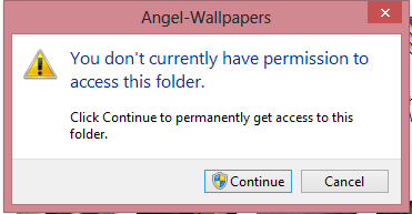 Nguyên nhân hiện và cách khắc phục lỗi you don’t currently have permission to access this folder