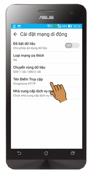 Bật mạng nhưng không hiện 3G, H hoặc H+ trên điện thoại (2)