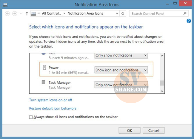 Sửa lỗi mất biểu tượng pin laptop windows (5)