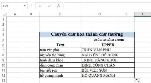 chuyển từ chữ hoa sang thường trên Word, Excel (8)