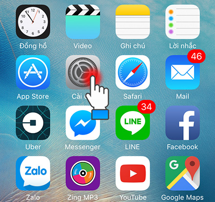 Điện thoại iPhone không vào được mạng