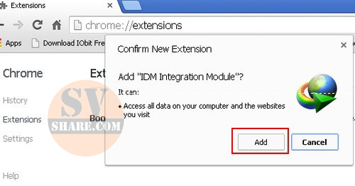 IDM không tự động bắt link download (2)