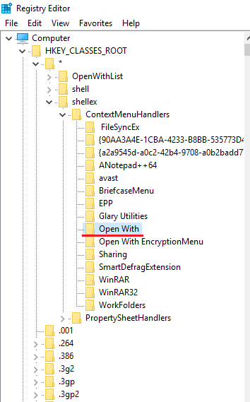 Không hiển thị open with trên máy tính windows 10 (4)