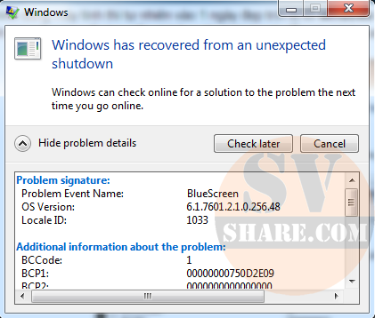 Nguyên nhân lỗi windows has recovered from an unexpected shutdown và cách khắc phục