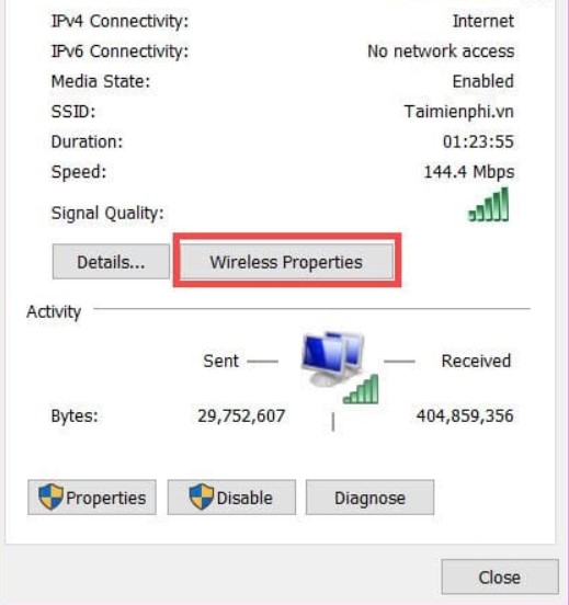 Cách xem mật khẩu wifi đã kết nối trên máy tính windows (10)