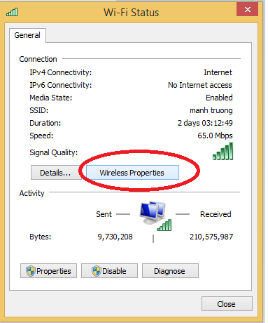 Cách xem mật khẩu wifi đã kết nối trên máy tính windows (5)