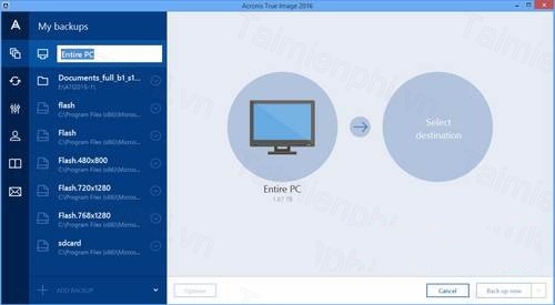 Download Acronis True Image – Phần mềm sao lưu khôi phục dữ liệu