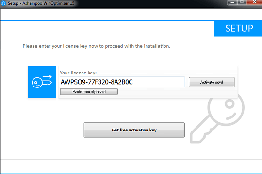 Share Key Ashampoo WinOptimizer