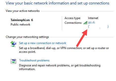 Chọn phần Connections