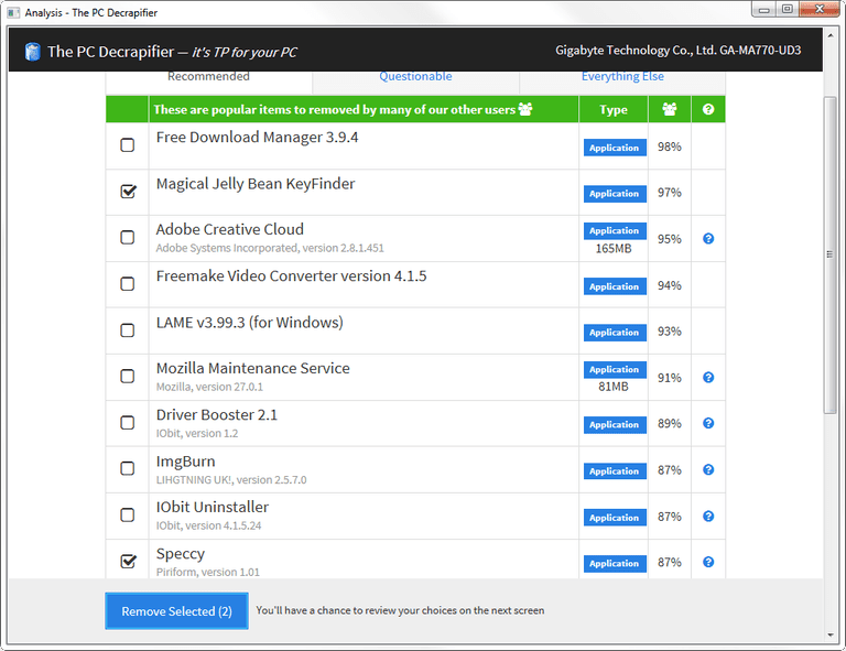 Download PC Decrapifier – Phần mềm gỡ bỏ ứng dụng đã cài đặt