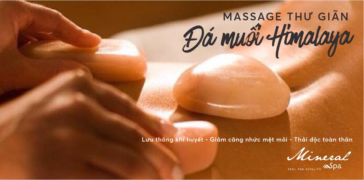 massage đá muối tại Mineral Spa